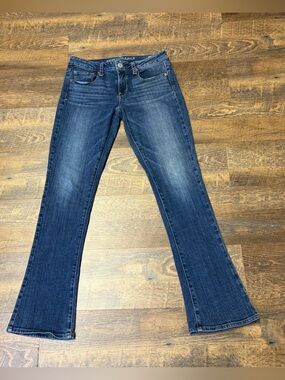 2013 American Eagle Skinny Kick Jeans Womens 8 BootCut Flare Stretch Y2K